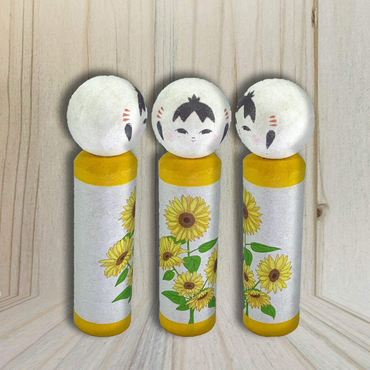 Poupée Kokeshi Papier Summer