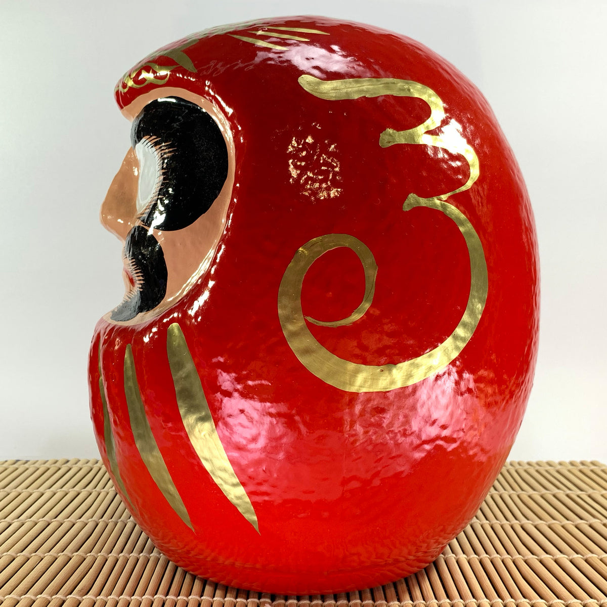 Grand Daruma Rouge Brillant