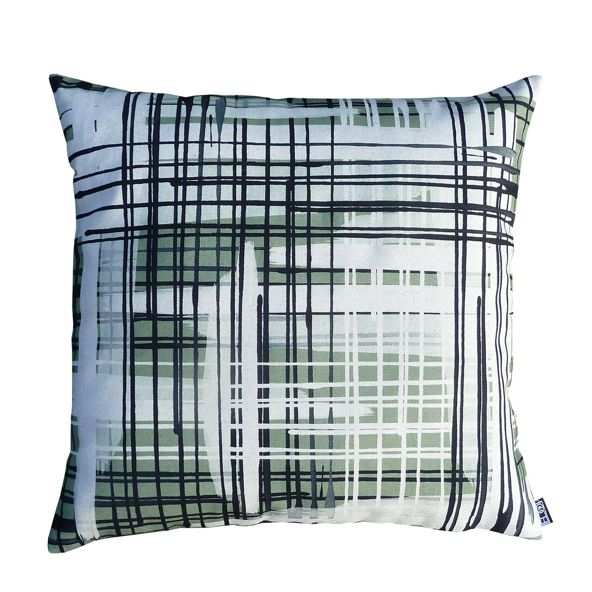 Wanderlust Rayures Kaki - 45x45